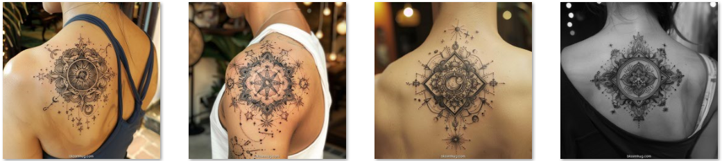 Ethereal Back Mandala Tattoos