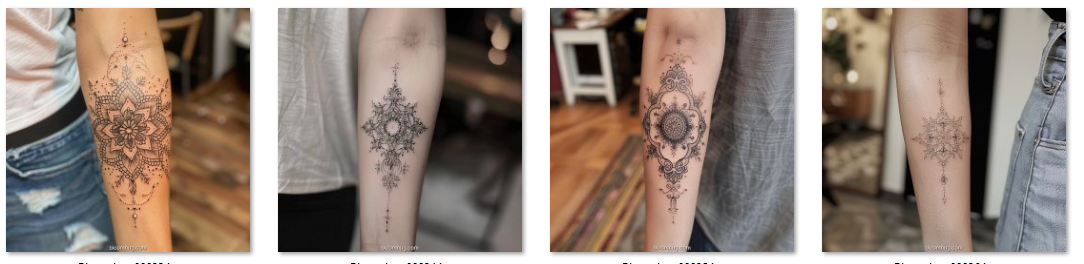 Elegant Forearm Mandala Tattoos